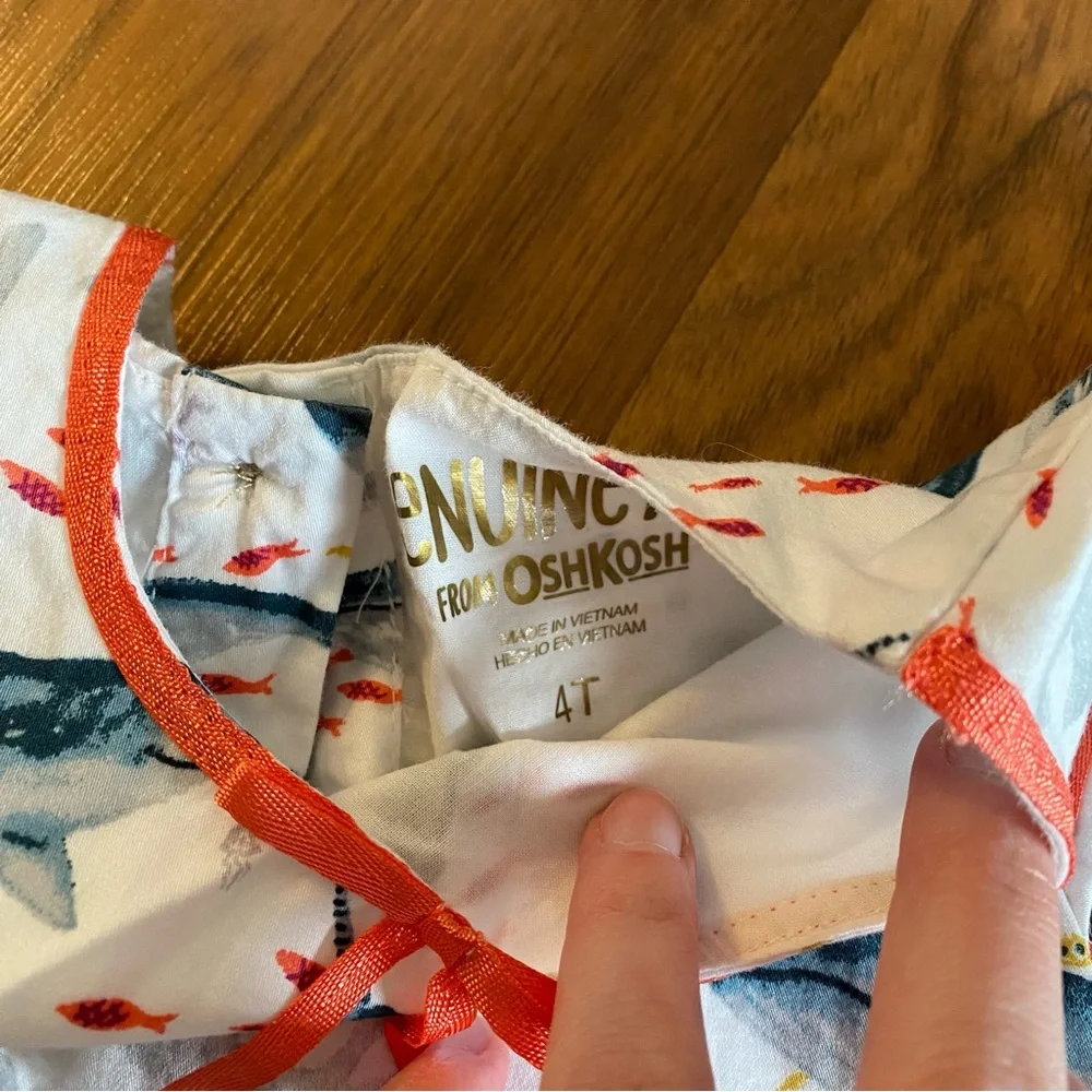 Genuine kids by osh kosh size 4 sea creatures dress - Picture 3 of 5